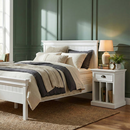 24" Solid Wood and Wood Nightstand