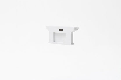 Classic White Two Hook Hanging Coat Rack