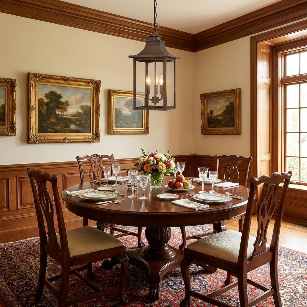 St. Charles 3-Light Acopper Patina Hanging Light