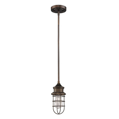 Bronze Lantern Metal Dimmable Ceiling Light With Bronze Shades