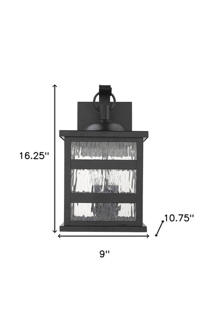 Black And Clear Three Light Transparent Dimmable Outdoor Hanging Lights With Black Shades