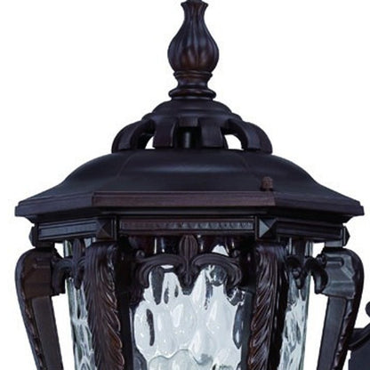 23" Black And Clear Metal and Glass Flush Mounted Sconce