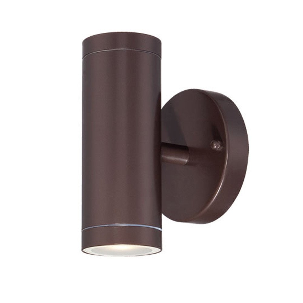 7" Bronze Metal Flush Mounted Sconce