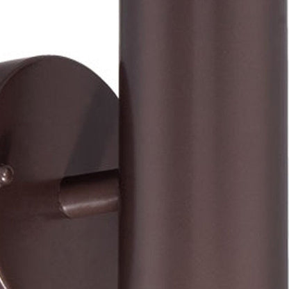 7" Bronze Metal Flush Mounted Sconce
