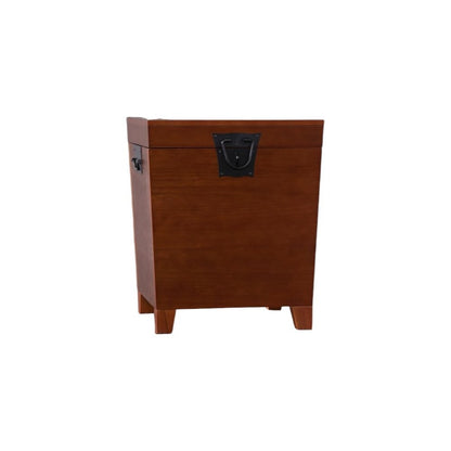 24" Brown Solid Wood Square End Table