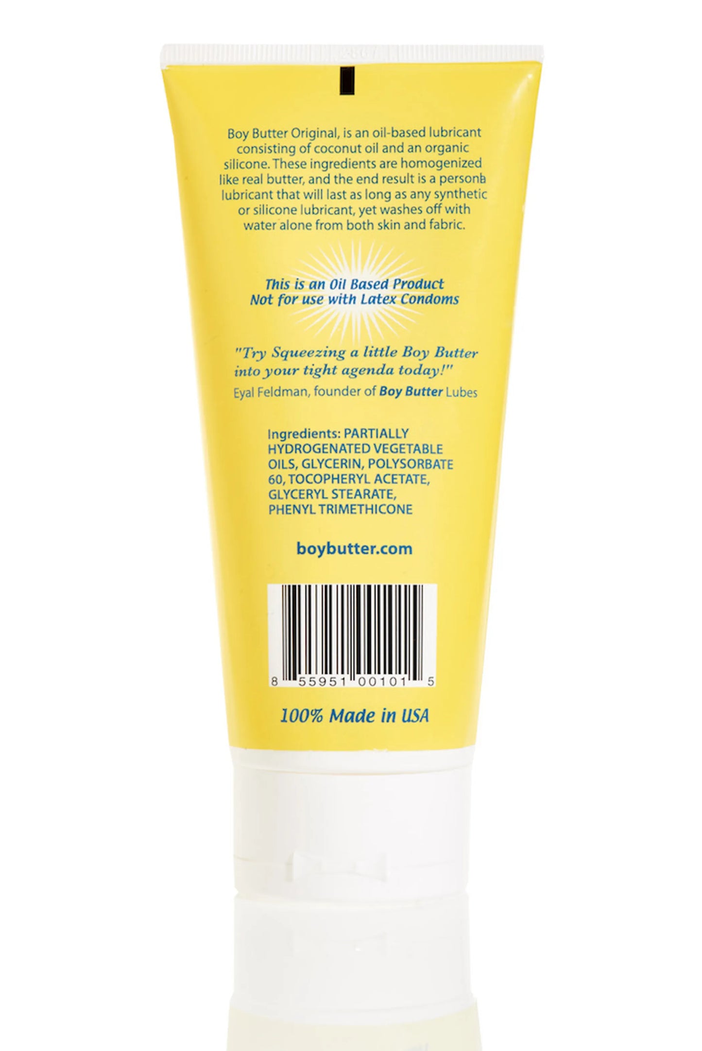 BOY BUTTER ORIGINAL FORMULA 6 OZ LUBE TUBE