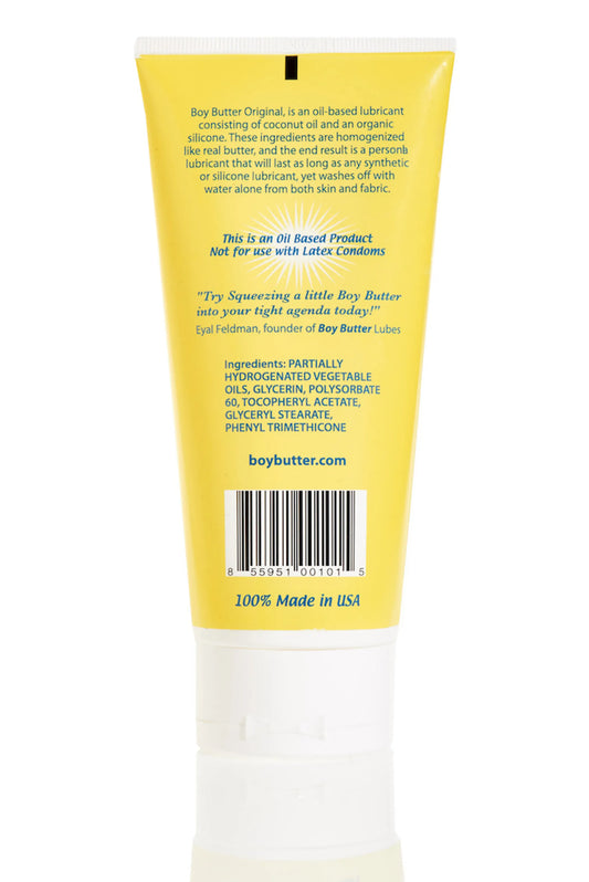 BOY BUTTER ORIGINAL FORMULA 6 OZ LUBE TUBE
