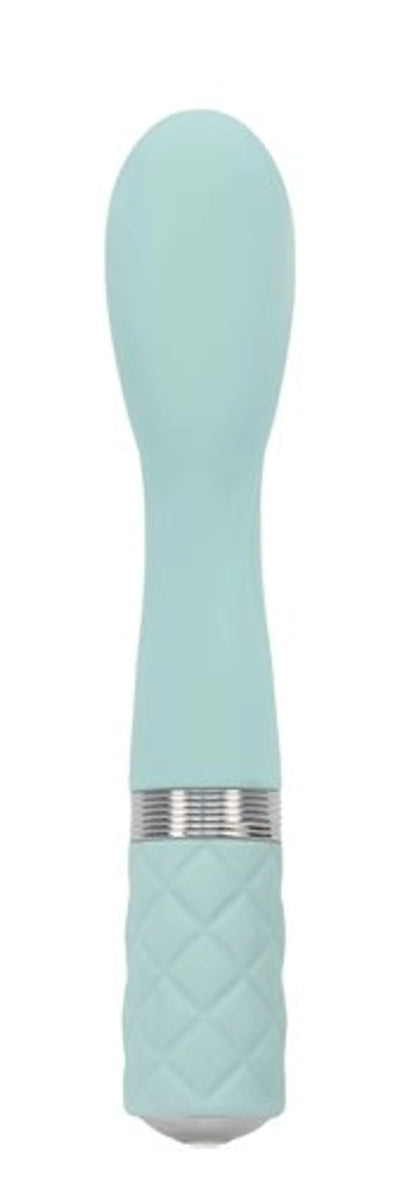 PILLOW TALK SASSY G SPOT VIBE W/SWAROVSKI CRYSTAL TEAL