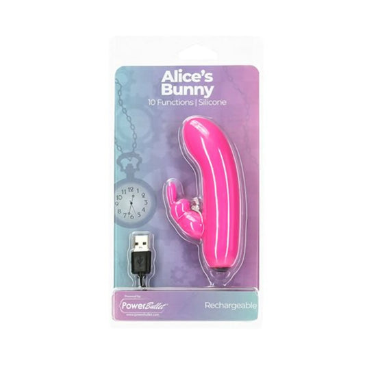 POWER BULLET ALICES BUNNY 4IN 10 FUNCTION BULLET PINK