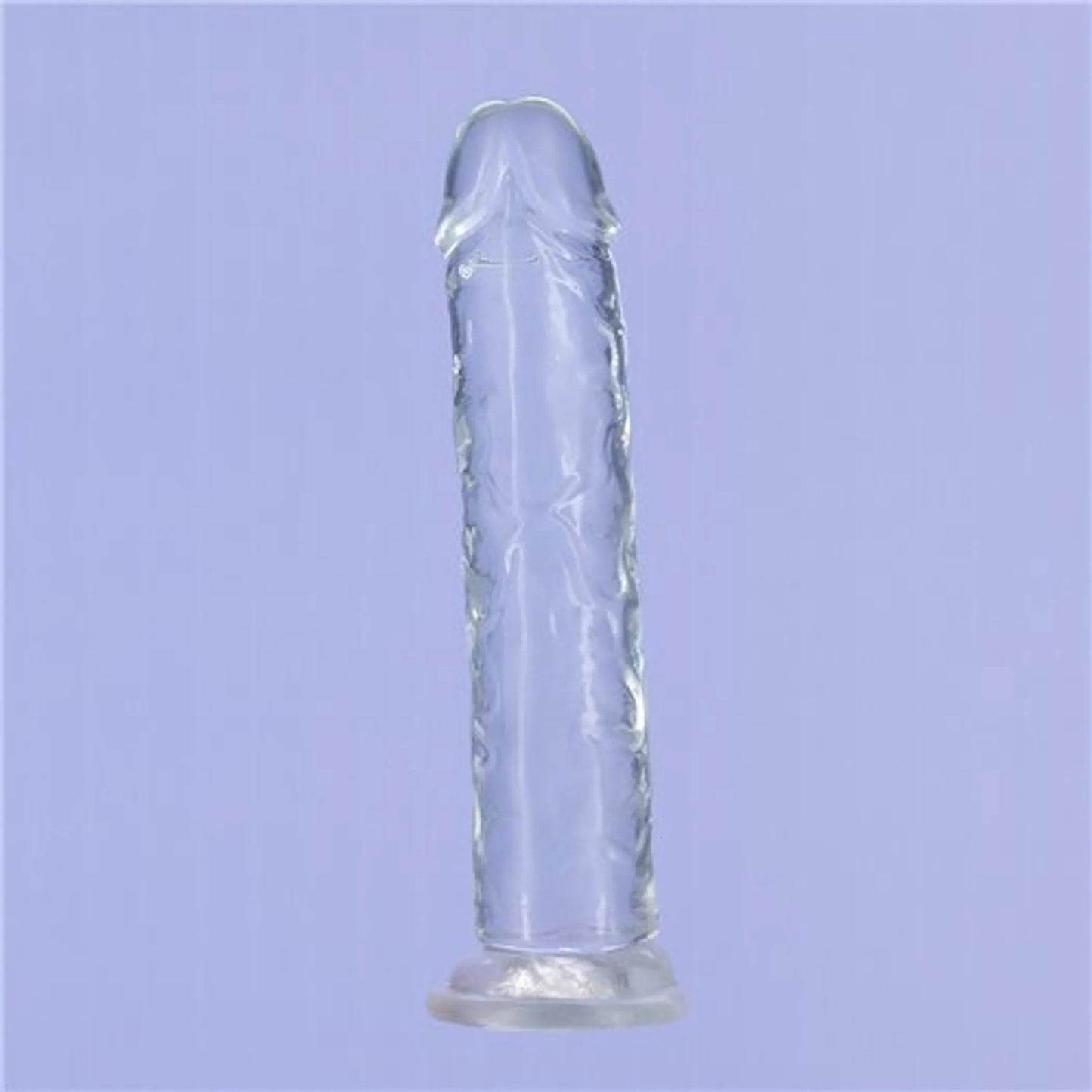 ADDICTION CRYSTAL 7 VERTICAL DONG CLEAR TPE W/ BULLET "