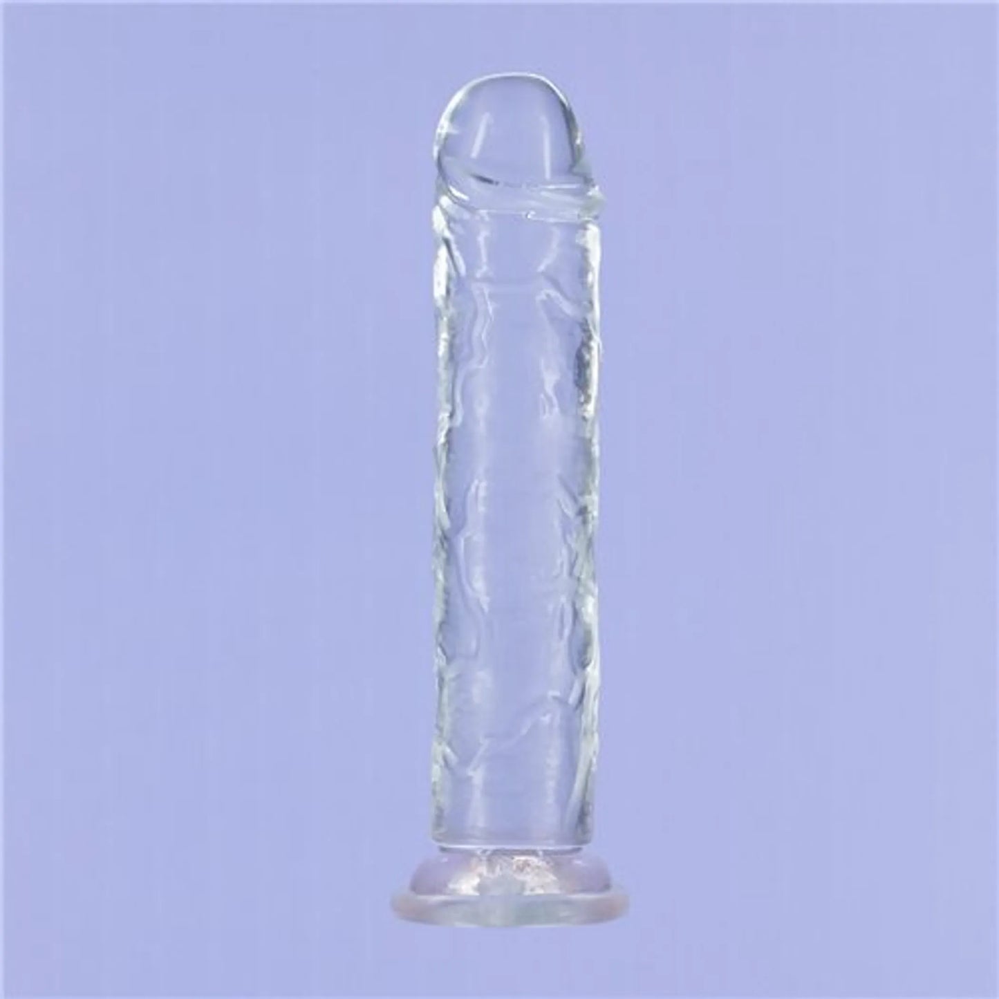ADDICTION CRYSTAL 9 VERTICAL DONG CLEAR TPE W/ BULLET "
