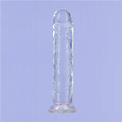ADDICTION CRYSTAL 9 VERTICAL DONG CLEAR TPE W/ BULLET "
