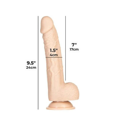 ADDICTION 100% TRISTEN 9IN SILICONE COLLECTION BEIGE