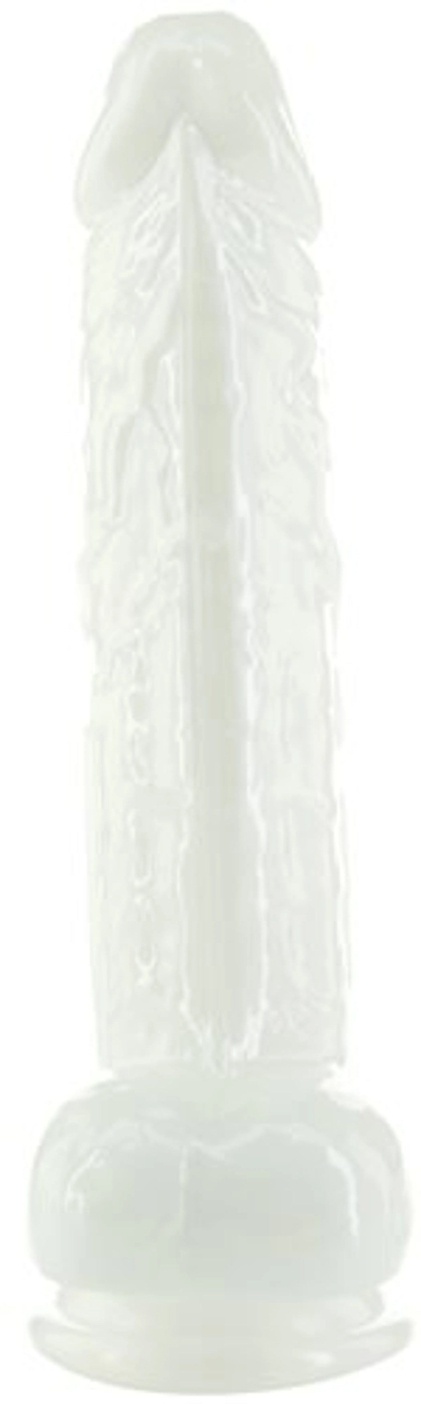 ADDICTION PEARL 8.5 DONG PEARL WHITE TPE W/ BULLET "