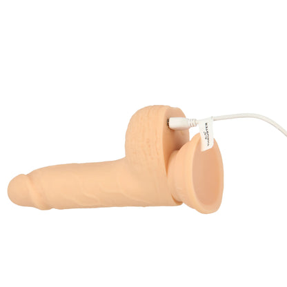 NAKED ADDICTION 6.5IN VANILLA THRUSTING DONG W/ REMOTE