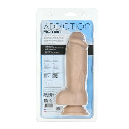 ADDICTION 100% ROMAN 8IN SILICONE BEIGE