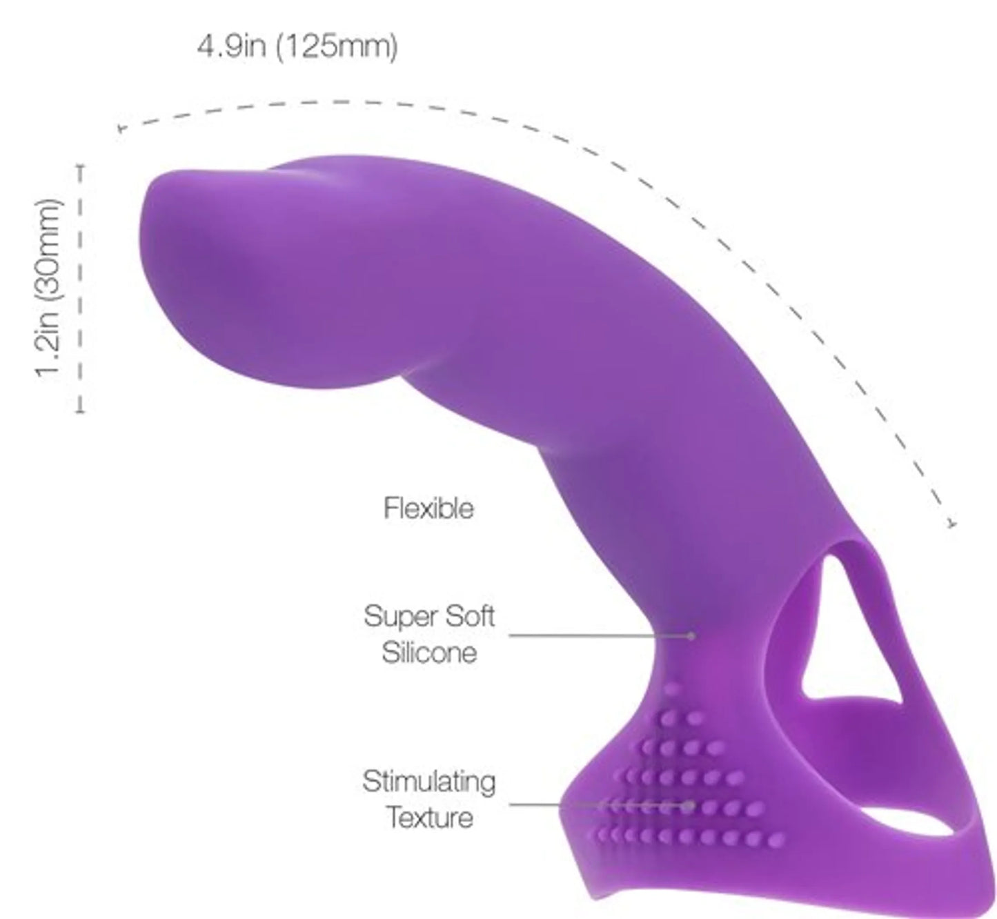 EXTRA TOUCH FINGER DONG PURPLE