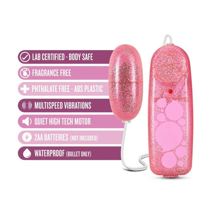 B YOURS GLITTER POWER BULLET PINK