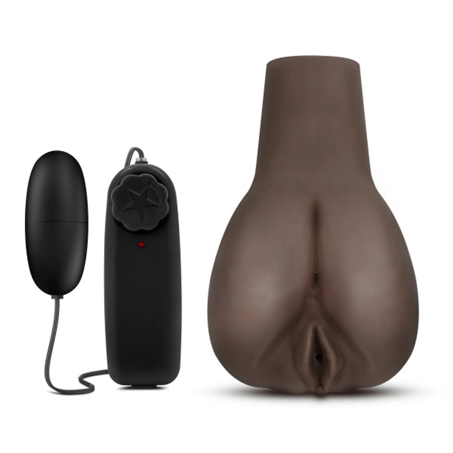 HOT CHOCOLATE DOGGY STYLE DEANNA VIBRATING REALISTIC MASTURBATOR CHOCOLATE