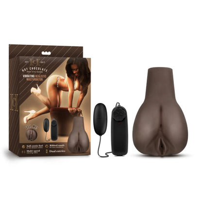 HOT CHOCOLATE DOGGY STYLE DEANNA VIBRATING REALISTIC MASTURBATOR CHOCOLATE