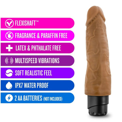 DR SKIN COCK VIBE #14 8 MOCHA "