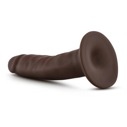 DR SKIN 5.5 COCK W/ SUCTION CUP CHOCOLATE "