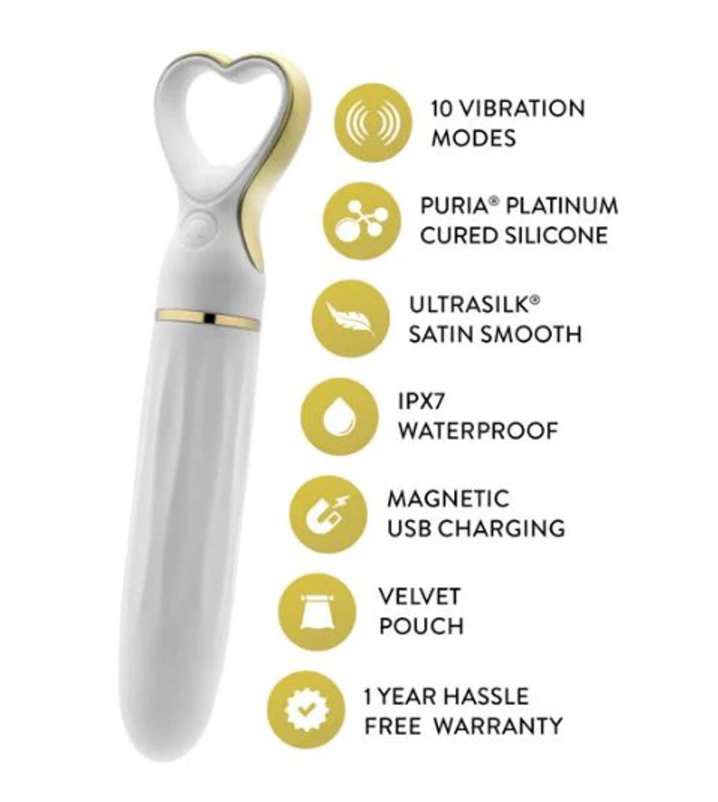 DELICE HEARTTHROB WHITE BOUQUET