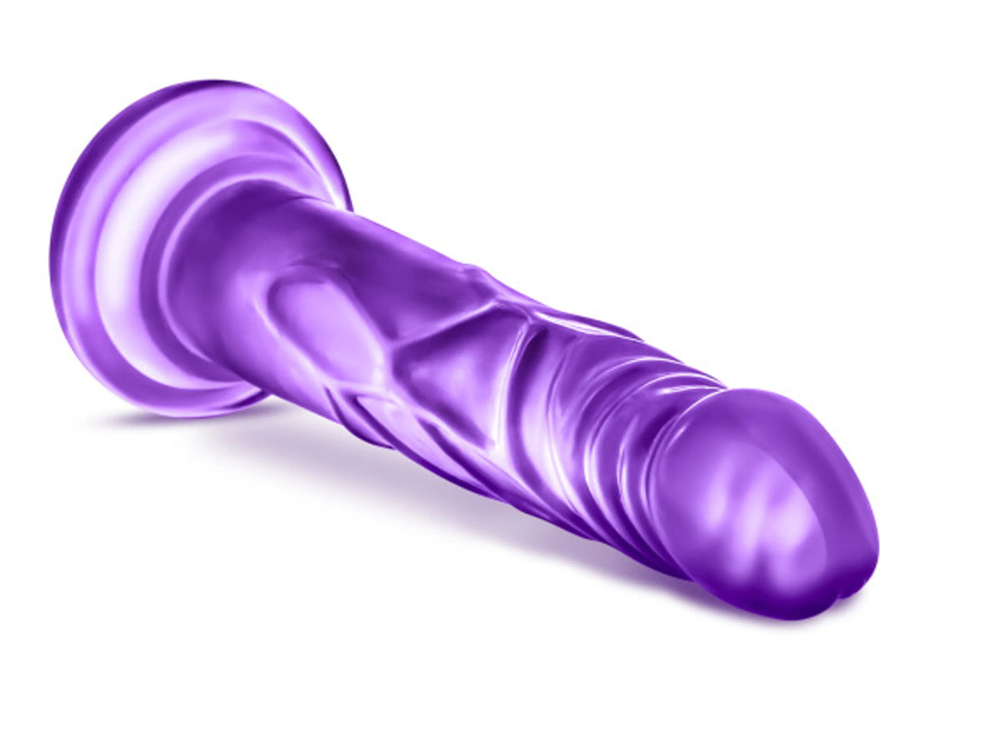 B YOURS SWEET N HARD 5 PURPLE DILDO "