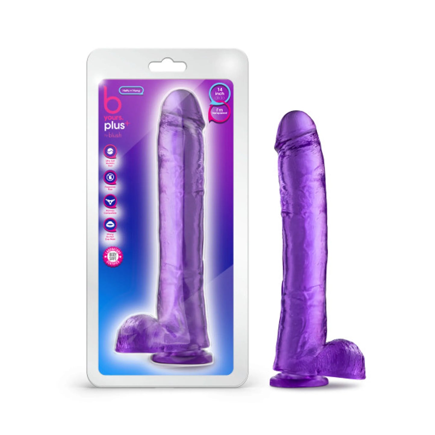 B YOURS PLUS HEFTY N HUNG PURPLE