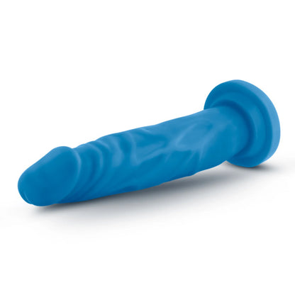 NEO 7.5 DUAL DENSITY COCK NEON BLUE "
