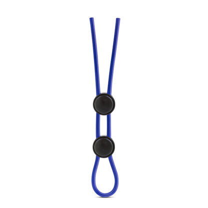 STAY HARD SILICONE DOUBLE LOOP COCK RING BLUE