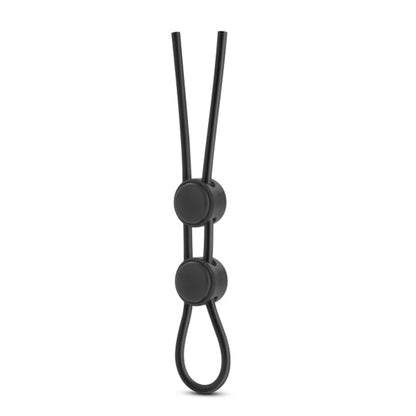 STAY HARD SILICONE DOUBLE LOOP COCK RING BLACK