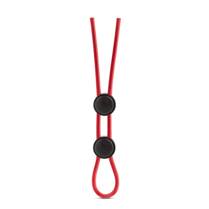 STAY HARD SILICONE DOUBLE LOOP COCK RING RED