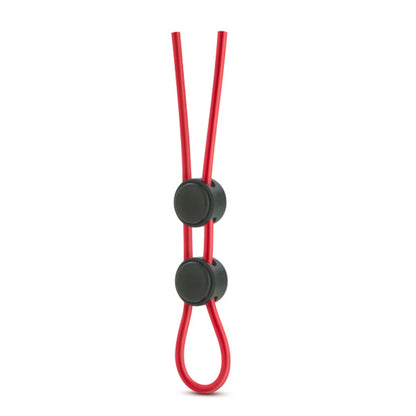 STAY HARD SILICONE DOUBLE LOOP COCK RING RED