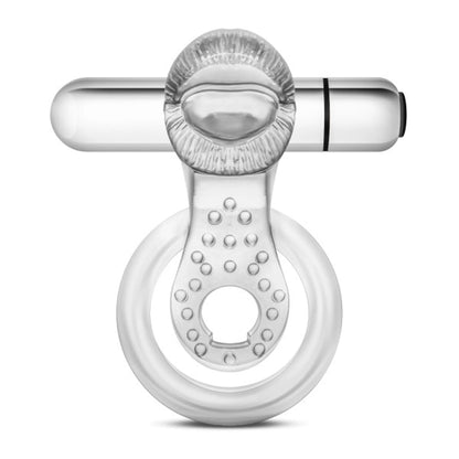 STAY HARD 10 FUNCTION TONGUE RING VIBRATING CLEAR