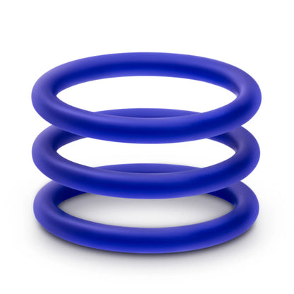 PERFORMANCE VS1 PURE PREMIUM SILICONE COCKRINGS MEDIUM INDIGO