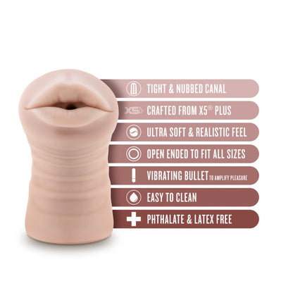 ENLUST NICOLE VIBRATING STROKER BEIGE