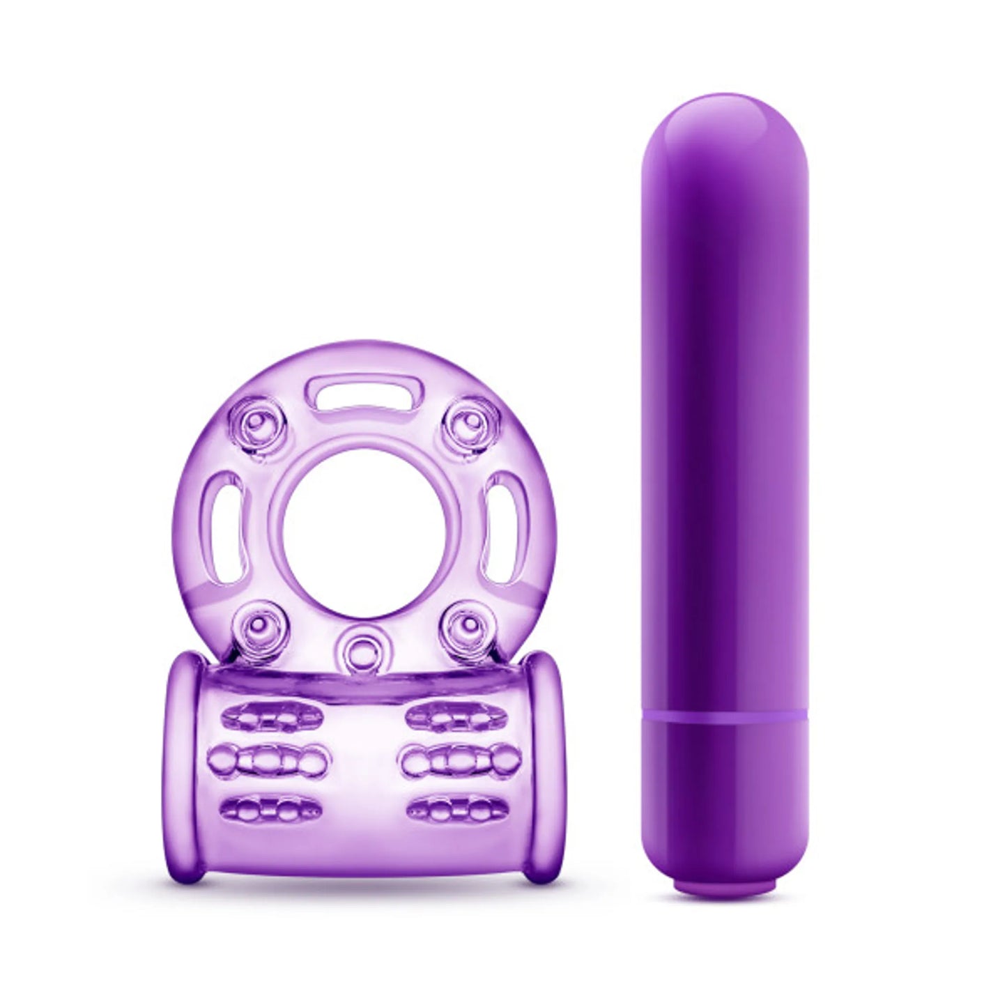 PLAY WITH ME COUPLES PLAY VIBRATING COCKRING PURPLE