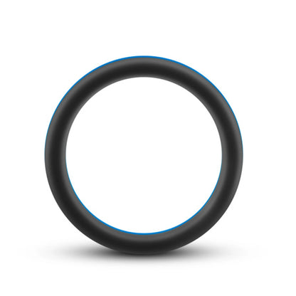 PERFORMANCE SILICONE GO PRO COCK RING BLACK/BLUE/BLACK