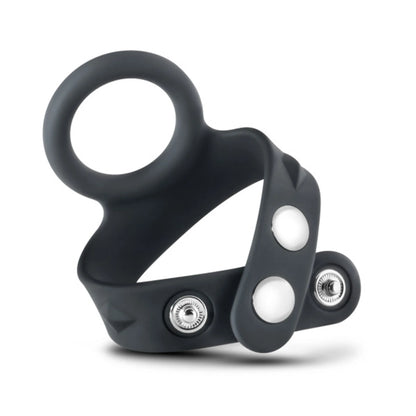 PERFORMANCE VS6 SILICONE COCK & BALL STRAP BLACK