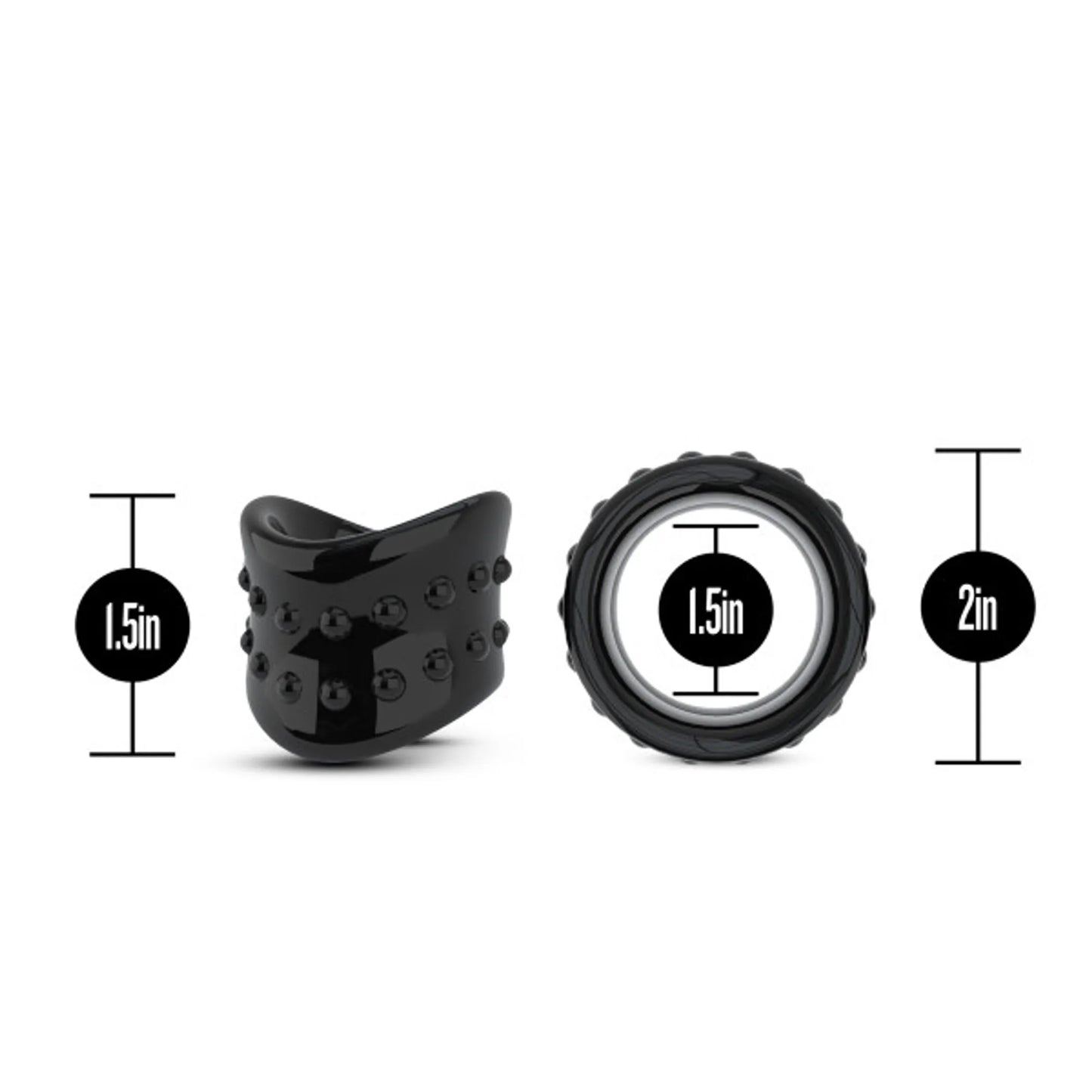 STAY HARD BEEF BALL STRETCHER SNUG X LONG 1.5IN DIAMETER BLACK