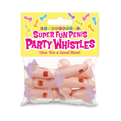 SUPER FUN PENIS PARTY WHISTLES 6PK