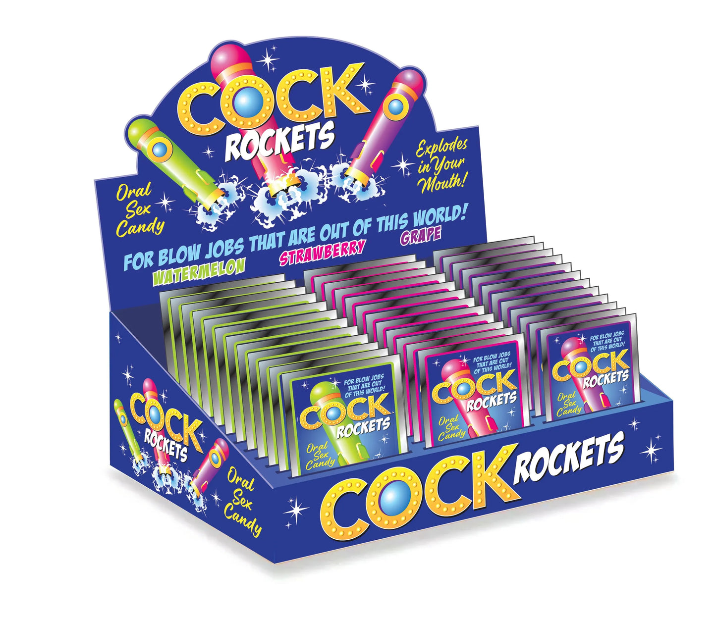 COCK ROCKETS 36PC DISPLAY