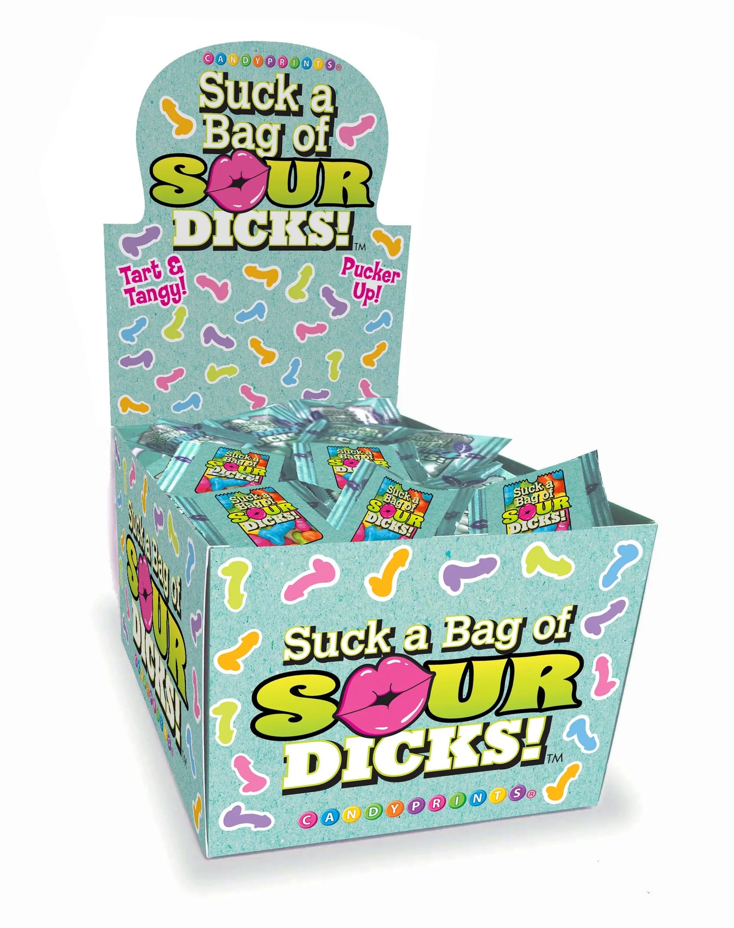 SUCK A BAG OF SOUR DICKS DISPLAY OF 100