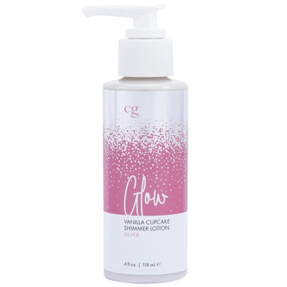 GLOW VANILLA CUPCAKE SHIMMER LOTION SILVER 4 FL OZ