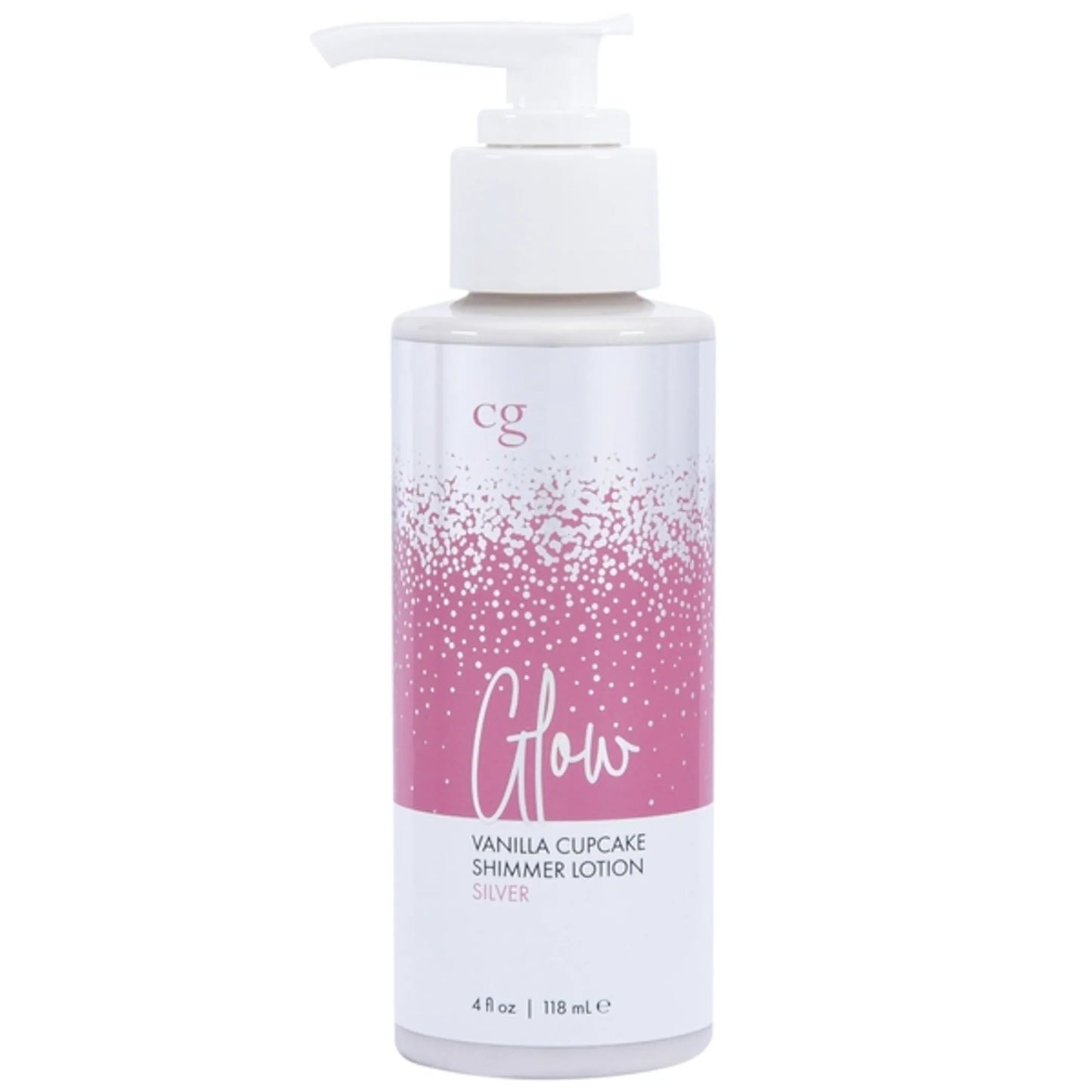 GLOW VANILLA CUPCAKE SHIMMER LOTION SILVER 4 FL OZ