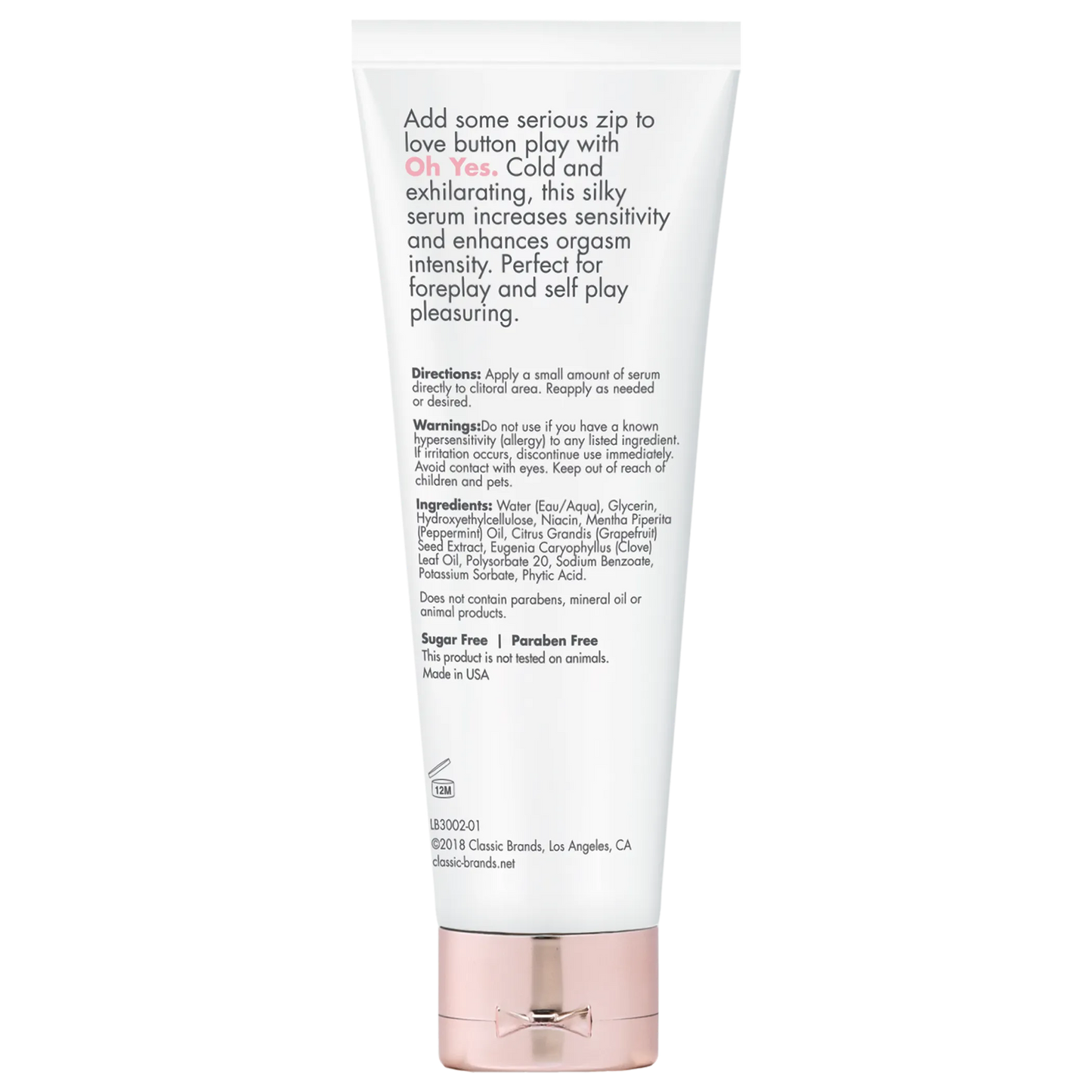 CGC OH YES CLITORAL STIMULANT COOLING 1 FL OZ