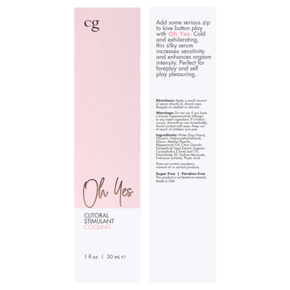 CGC OH YES CLITORAL STIMULANT COOLING 1 FL OZ