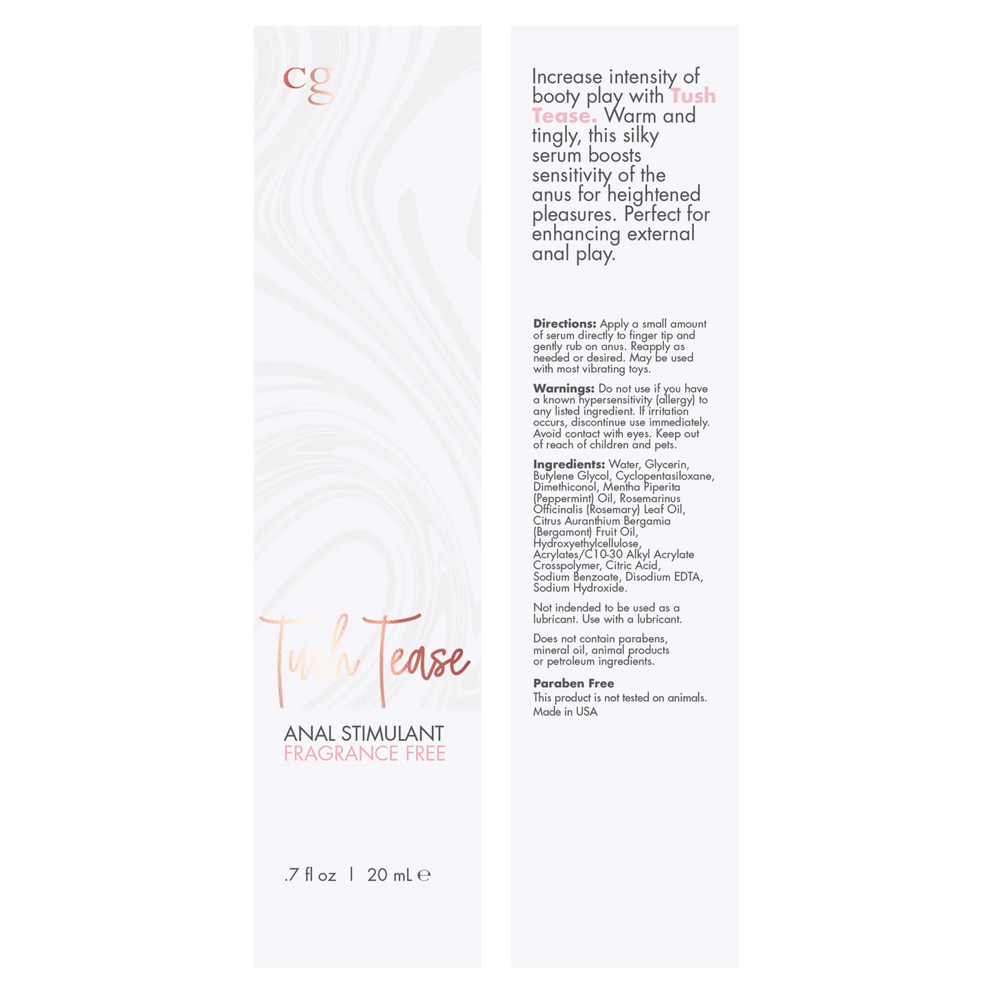 CGC TUSH TEASE ANAL STIMULANT AU NATUREL .7 FL OZ