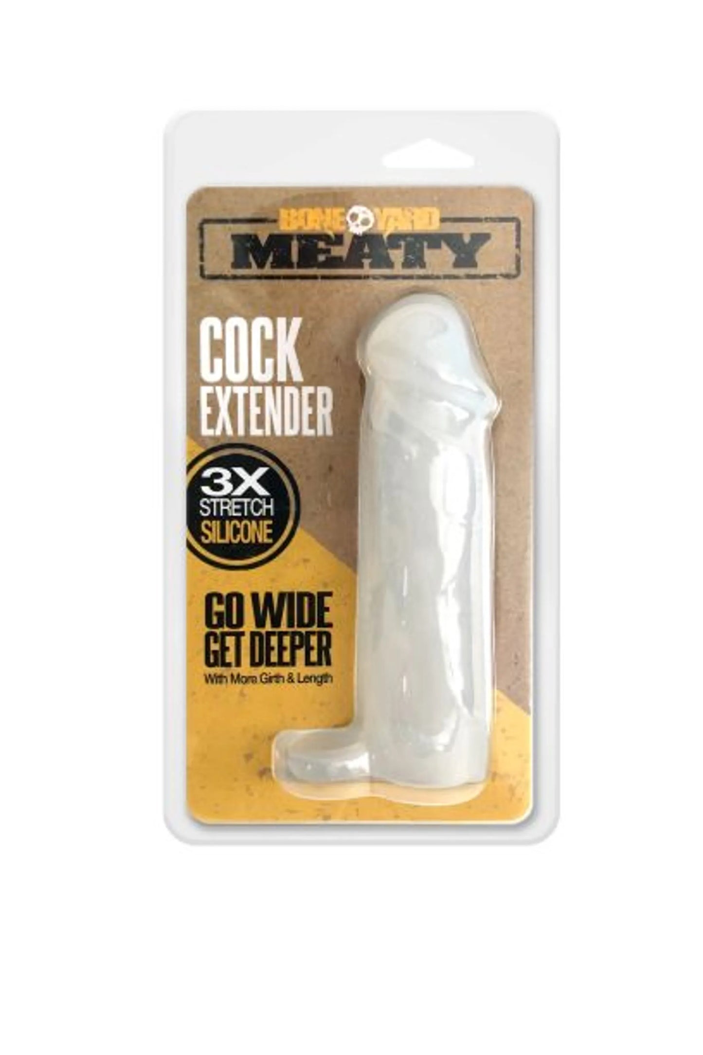 BONEYARD MEATY COCK EXTENDER CLEAR
